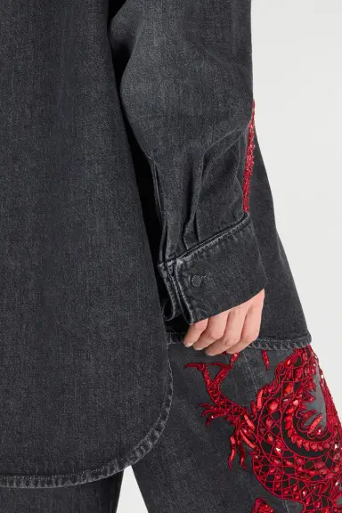 Roberto Cavalli Shirt With Embroidery And Sequins | Thumbnail 6