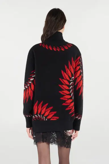 Roberto Cavalli Long Sweater With Pattern And Dragon | Thumbnail 3