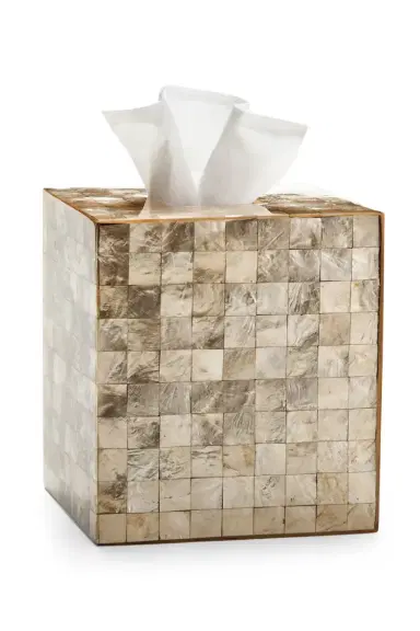 Labrazel Capiz Champagne Tissue Box Cover | Thumbnail 2