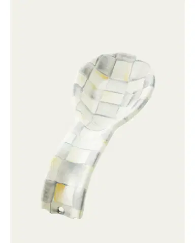 MacKenzie-Childs Sterling Check Spoon Rest | Thumbnail 1