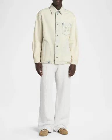 Golden Goose Men's Bleached Denim Jacket | Thumbnail 2