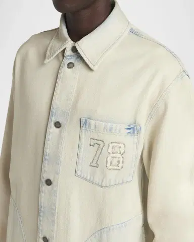 Golden Goose Men's Bleached Denim Jacket | Thumbnail 5