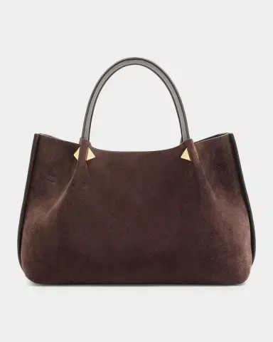 Valentino Garavani Small Suede Shopping Bag | Thumbnail 2