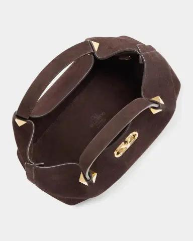Valentino Garavani Small Suede Shopping Bag | Thumbnail 3