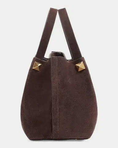 Valentino Garavani Small Suede Shopping Bag | Thumbnail 5