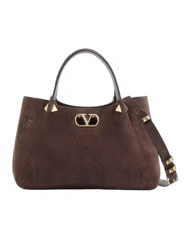 Valentino Garavani Small Suede Shopping Bag | Thumbnail 1