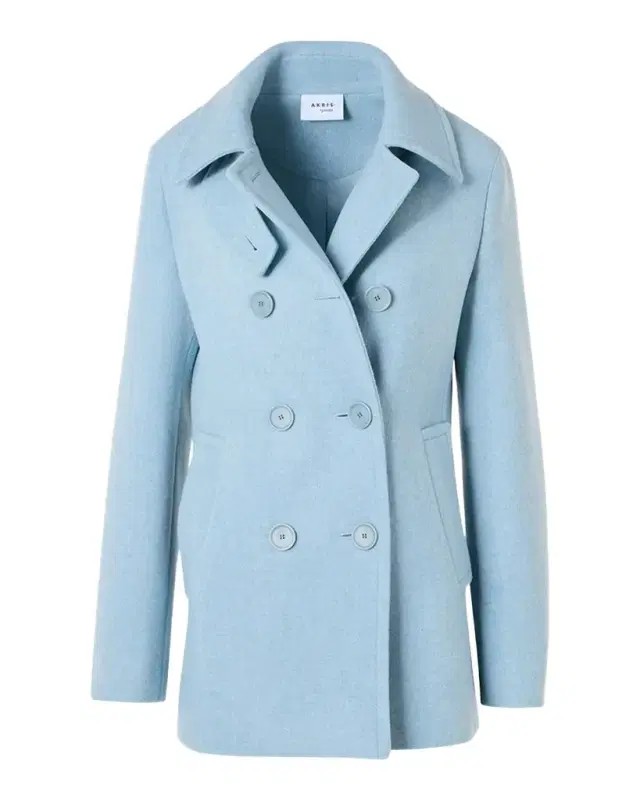 Akris punto Wool Double-Breasted Peacoat