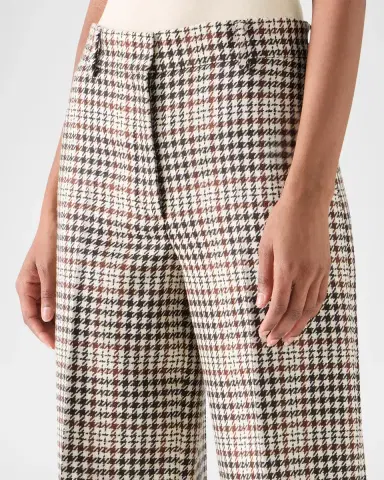 Akris punto Chiaro Plaid Wool-Blend Tweed Pants | Thumbnail 5