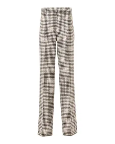 Akris punto Chiaro Plaid Wool-Blend Tweed Pants | Thumbnail 1