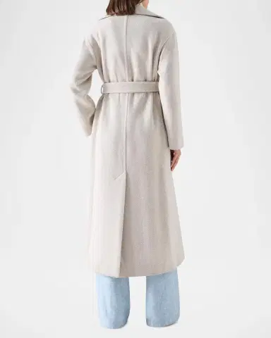 Akris punto Herringbone Wool Coat | Thumbnail 3 Akris punto Herringbone Wool Coat | Thumbnail 3