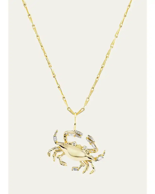 Brent Neale 18K Medium Zodiac Pendant, Cancer