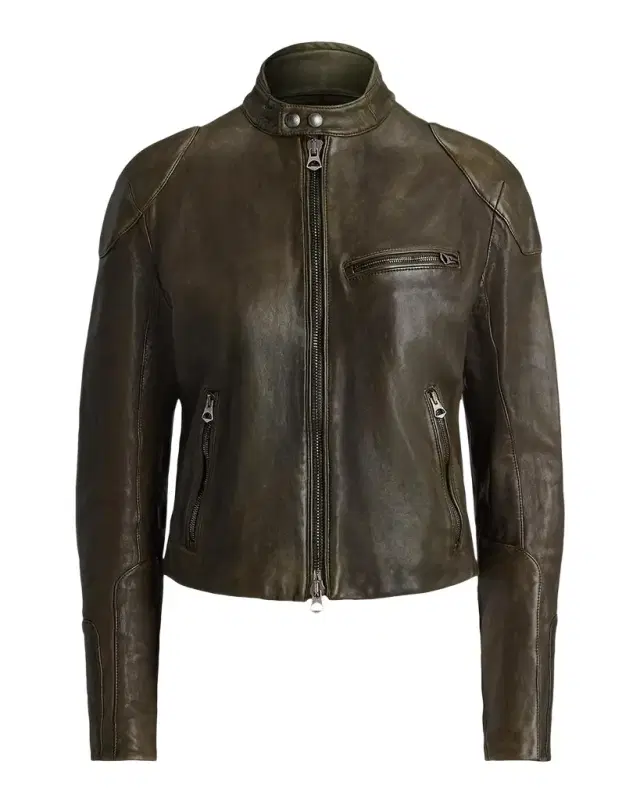 Ralph Lauren Collection Soft Leather Moto Jacket