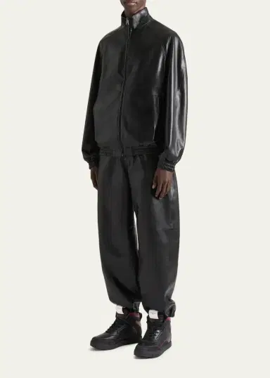 Givenchy Men's Leather High-Top Sneakers | Thumbnail 3 Givenchy Men's Leather High-Top Sneakers | Thumbnail 3