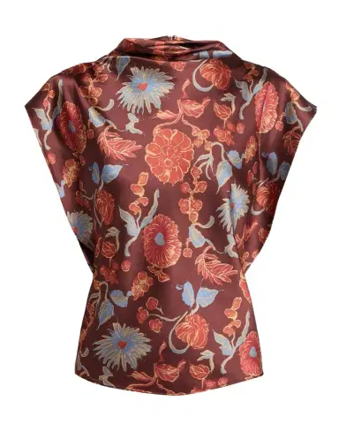 Tanya Taylor Adrien Floral Satin Top | Thumbnail 1