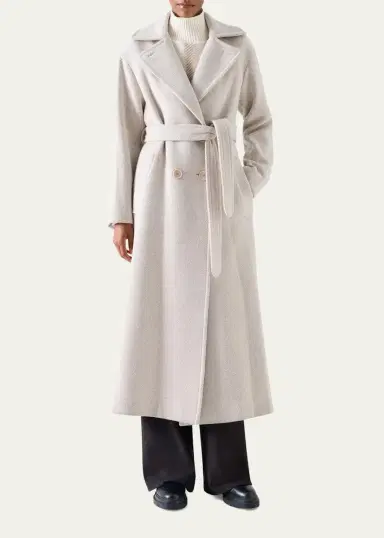 Akris punto Herringbone Wool Coat | Thumbnail 2 Akris punto Herringbone Wool Coat | Thumbnail 2