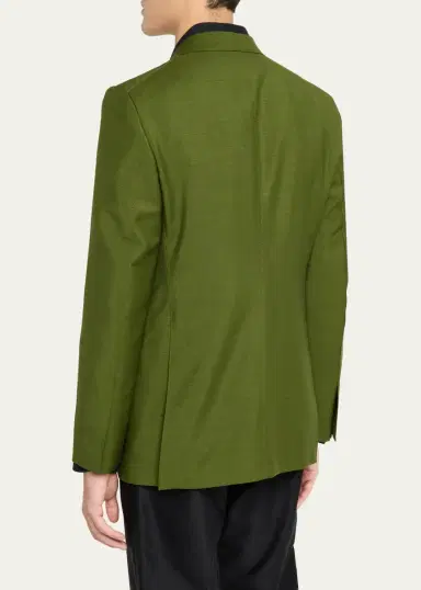 Tom Ford Men's Wool Peak Lapel Single-Breasted Sport Coat | Thumbnail 3