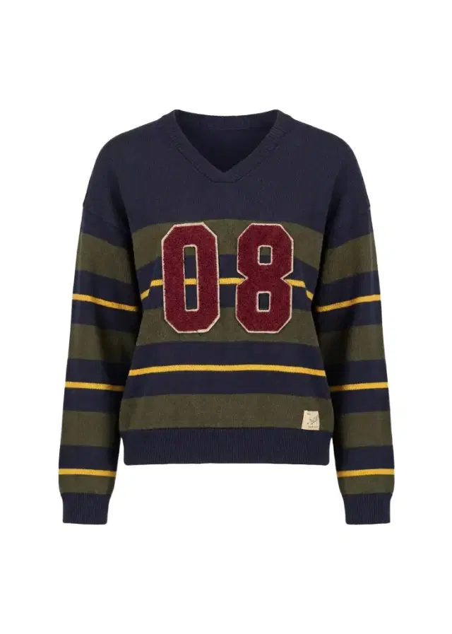 Sea Mina Striped Varsity Sweater