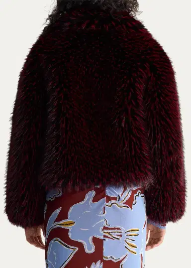 Diane von Furstenberg Kaz Reversible Faux Fur Coat | Thumbnail 3