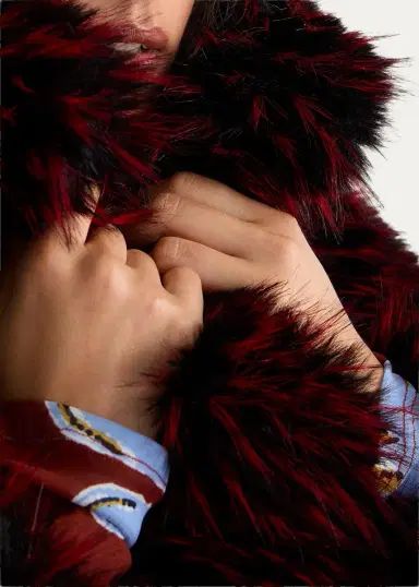 Diane von Furstenberg Kaz Reversible Faux Fur Coat | Thumbnail 4