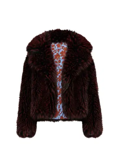 Diane von Furstenberg Kaz Reversible Faux Fur Coat | Thumbnail 1