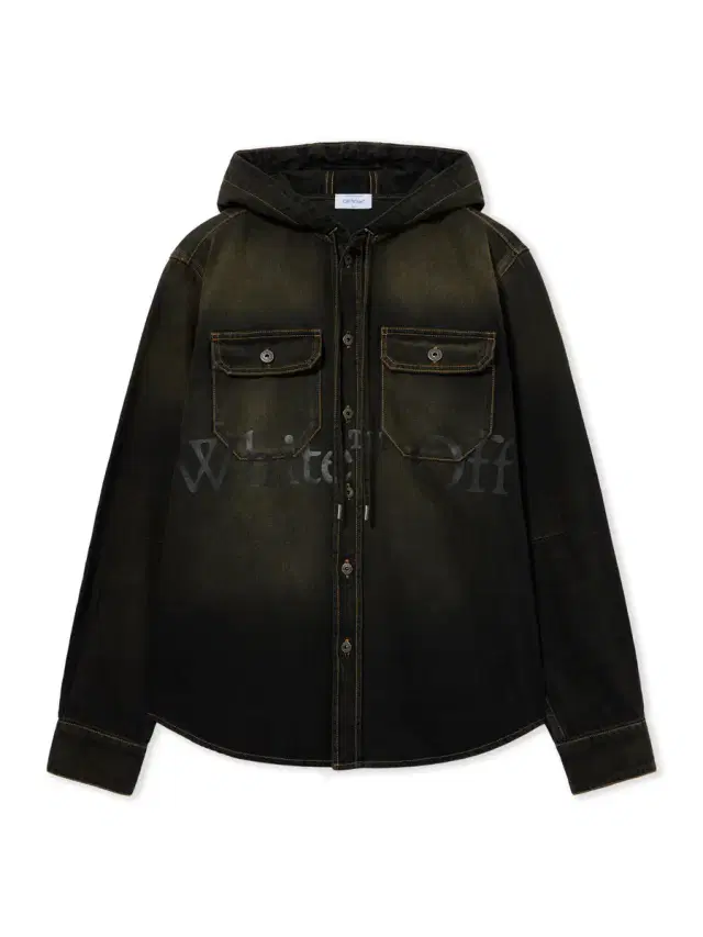 Off-White Bookish Hooded Denim Shirt