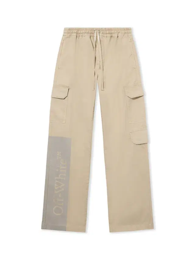 Off-White Big Bookish Cotton Gabardine Cargo Pants