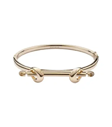 Ananya Chakra 18kt gold bangle with quartz | Thumbnail 1