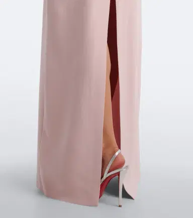 Costarellos Zurina embellished floral-appliqué crêpe gown | Thumbnail 4