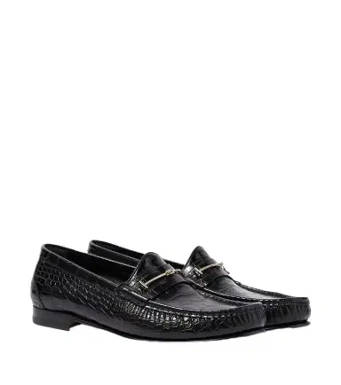 Tom Ford Double T croc-effect leather loafers | Thumbnail 1