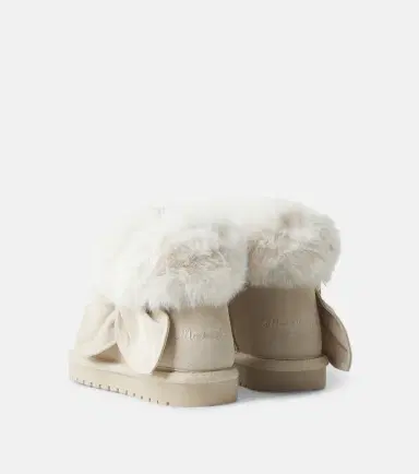 Monnalisa Bow-detail suede boots | Thumbnail 3