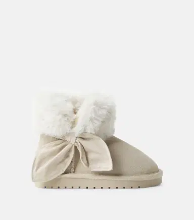 Monnalisa Bow-detail suede boots | Thumbnail 4