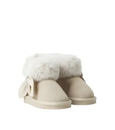 Monnalisa Bow-detail suede boots | Thumbnail 1