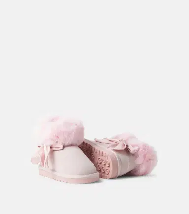 Monnalisa Bow-detail suede boots | Thumbnail 2