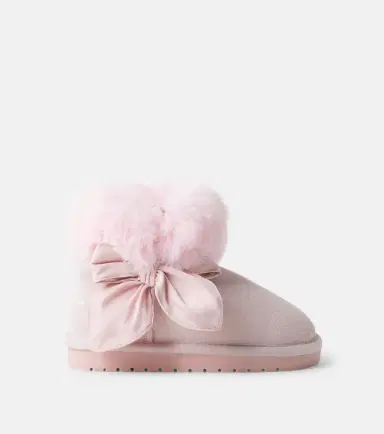 Monnalisa Bow-detail suede boots | Thumbnail 4