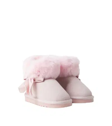 Monnalisa Bow-detail suede boots | Thumbnail 1