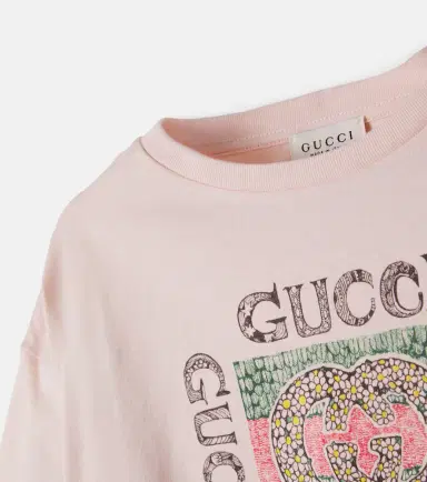 Gucci Kids Logo printed cotton jersey T-shirt | Thumbnail 2