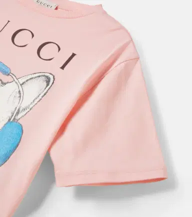Gucci Kids Logo printed cotton jersey T-shirt | Thumbnail 2