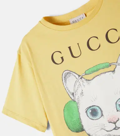 Gucci Kids Logo printed cotton jersey T-shirt | Thumbnail 3