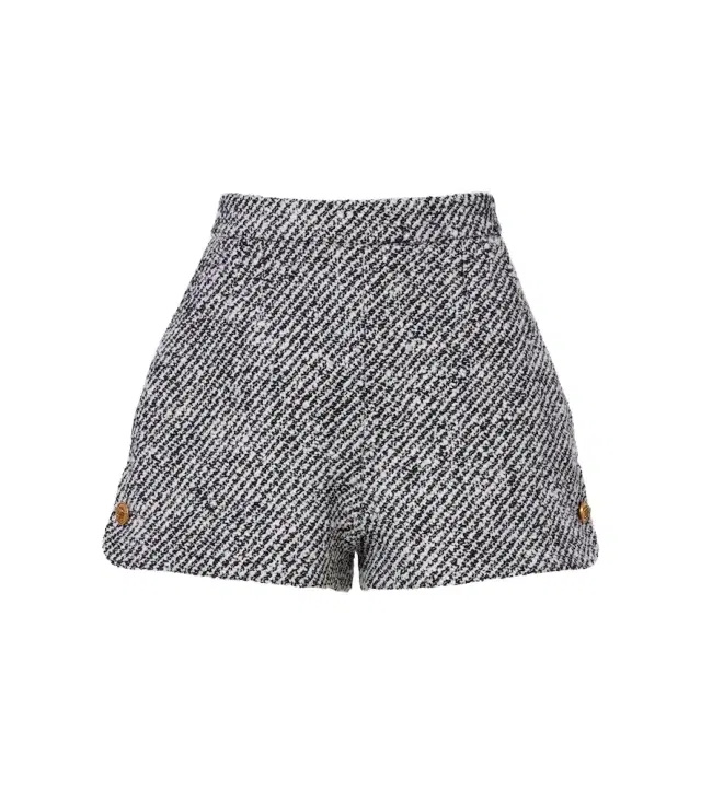 Versace Wool-blend bouclé shorts