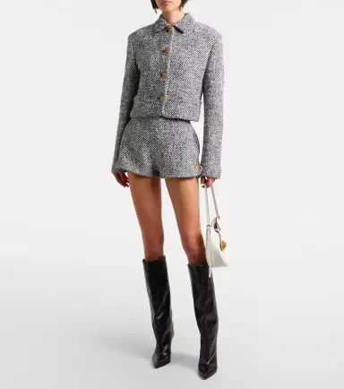 Versace Wool-blend bouclé jacket | Thumbnail 6