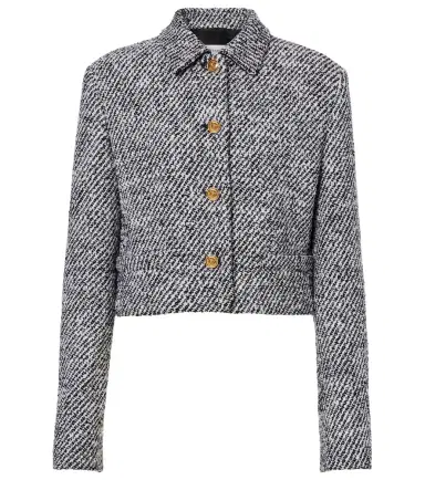 Versace Wool-blend bouclé jacket | Thumbnail 1
