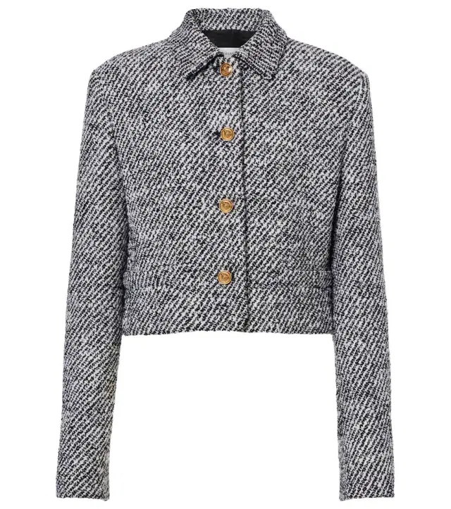 Wool-blend bouclé jacket