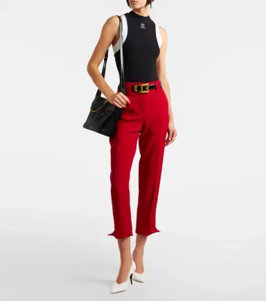 Versace Virgin wool slim pants | Thumbnail 4 Versace Virgin wool slim pants | Thumbnail 4