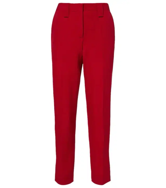 Virgin wool slim pants