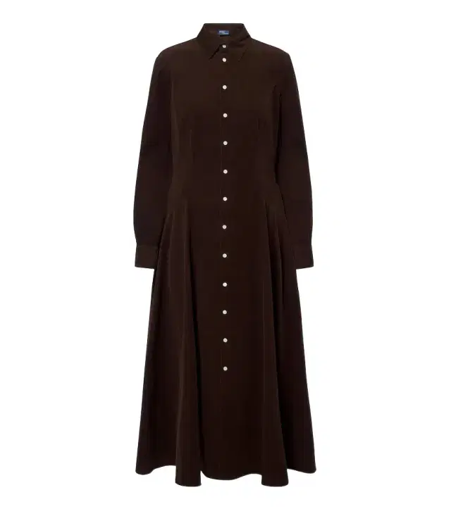 Polo Ralph Lauren Cotton corduroy midi dress