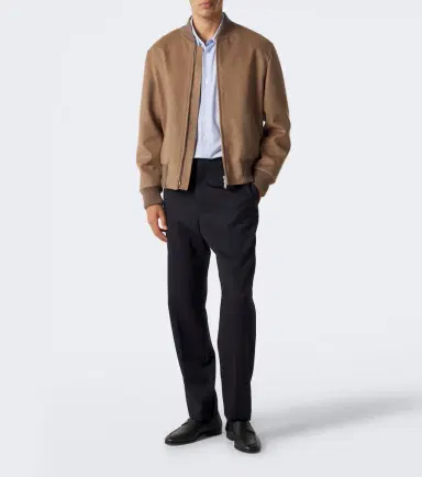 Lardini Striped cotton poplin shirt | Thumbnail 3