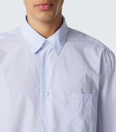 Lardini Striped cotton poplin shirt | Thumbnail 5