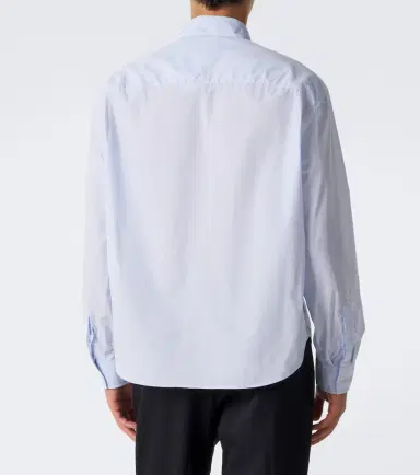 Lardini Striped cotton poplin shirt | Thumbnail 6