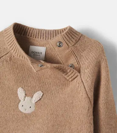 Donsje Baby Sibbe patch-appliqué wool sweater | Thumbnail 4