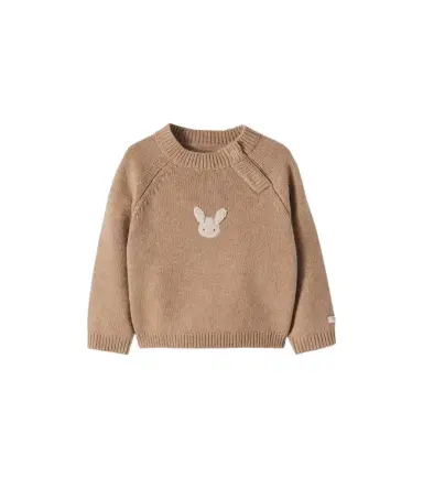 Donsje Baby Sibbe patch-appliqué wool sweater | Thumbnail 1